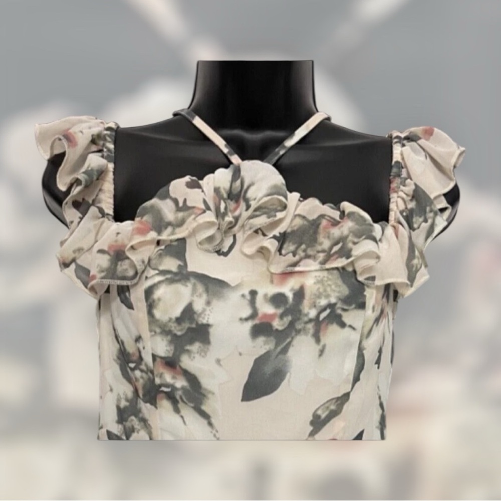 Floral Ruffle Mini Dress - Picture 5 of 12